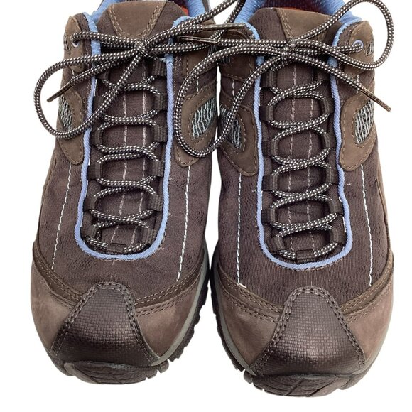 Merrell Siren Sync Womens 8.5 Suede Low Top Hiking Boots Brown/Periwinkle - Picture 5 of 11